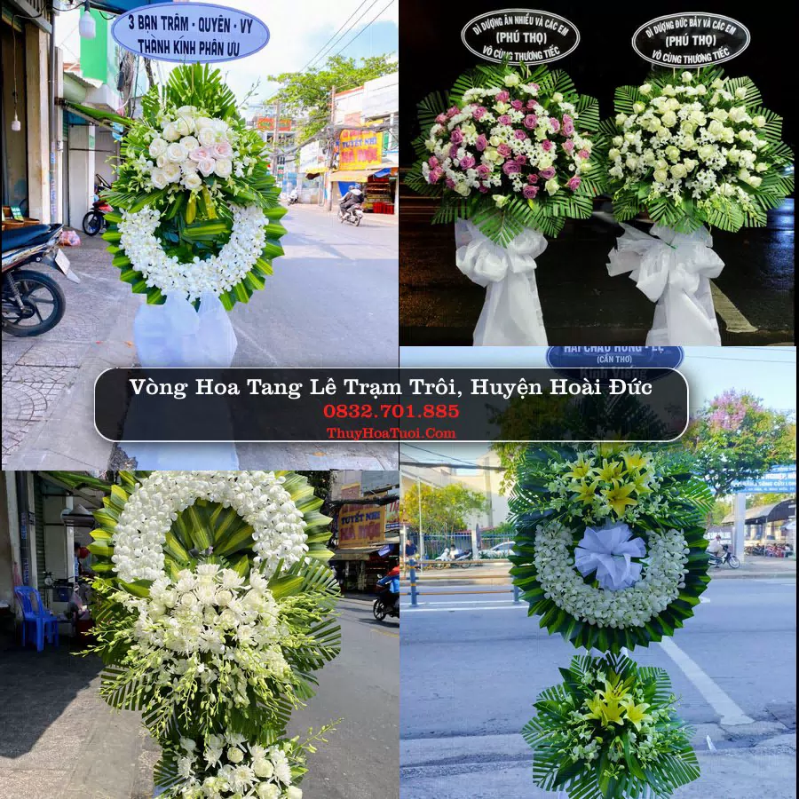 Vòng hoa chia buồn Trạm Trôi - ThuyHoaTuoi.Com