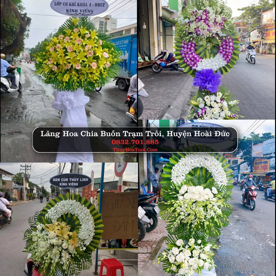 Kệ hoa tang lễ giao tại Trạm Trôi, Hà Nội