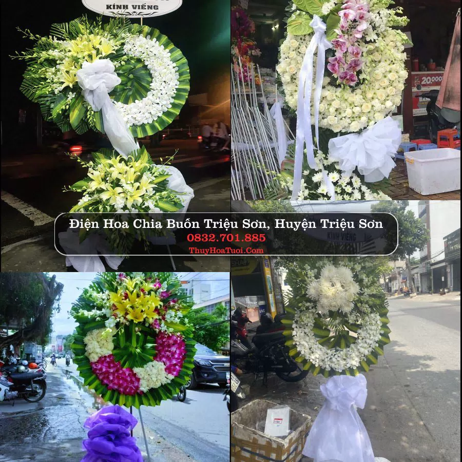 Vòng hoa chia buồn Triệu Sơn - ThuyHoaTuoi.Com