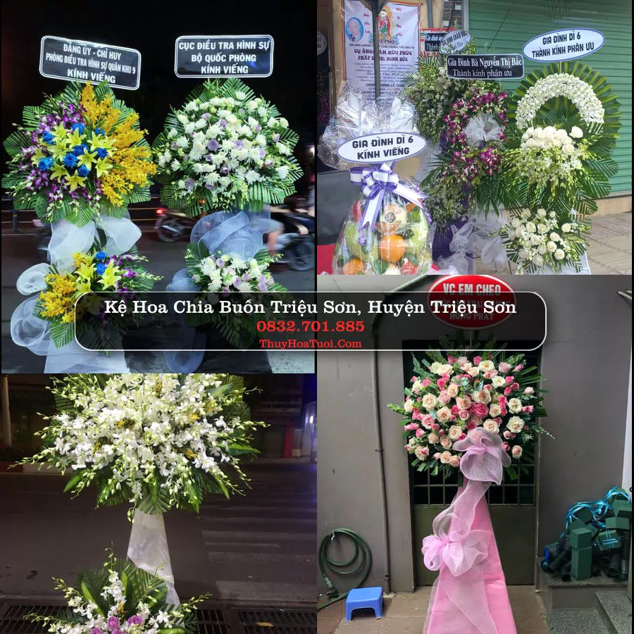 Kệ hoa tang lễ giao tại Triệu Sơn, Thanh Hóa