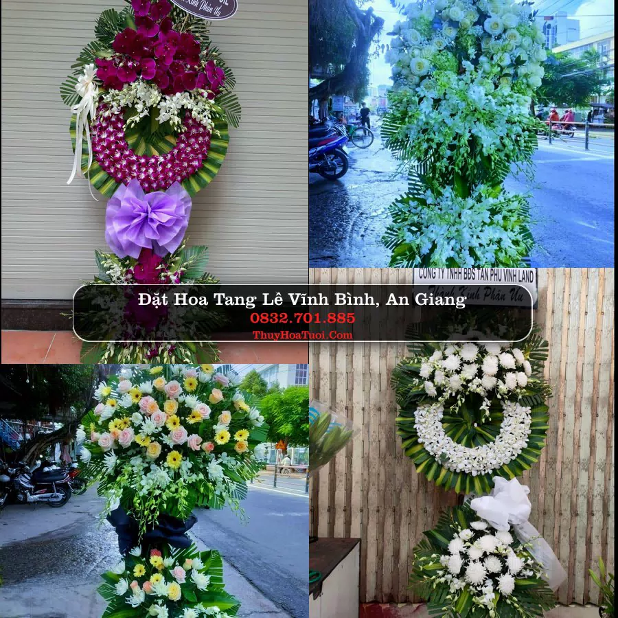 Kệ hoa tang lễ giao tại Vĩnh Bình, An Giang
