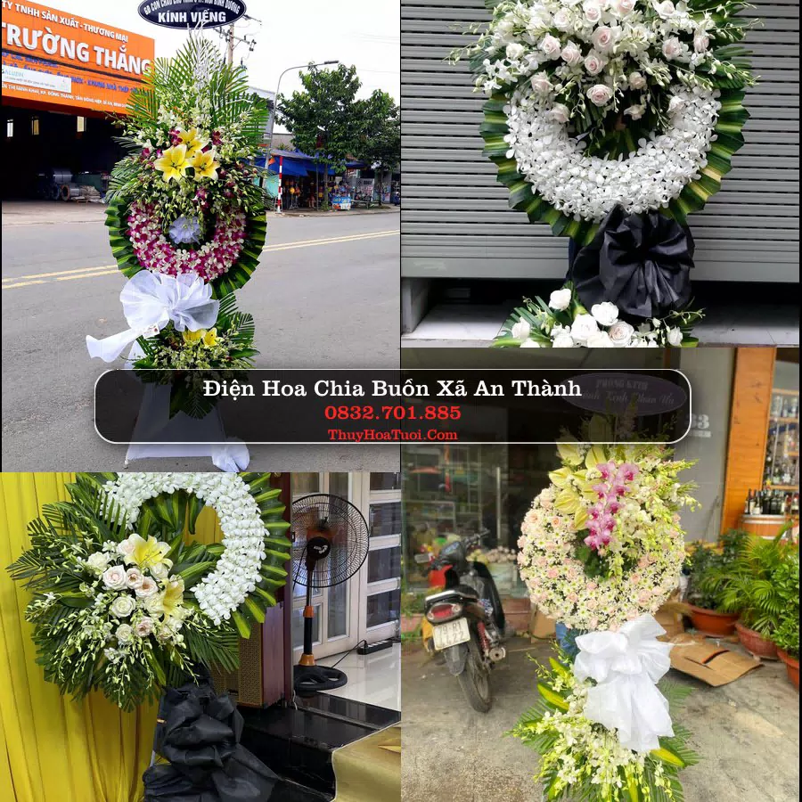 Vòng hoa chia buồn Xã An Thành - ThuyHoaTuoi.Com