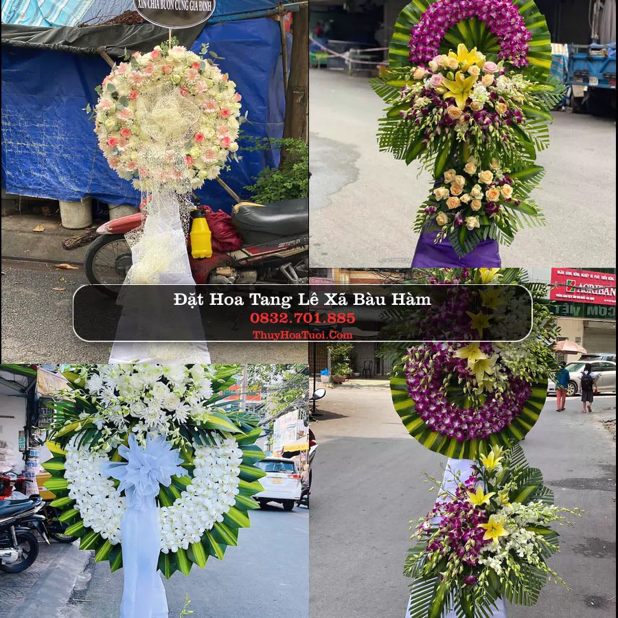 Vòng hoa chia buồn Xã Bàu Hàm - ThuyHoaTuoi.Com