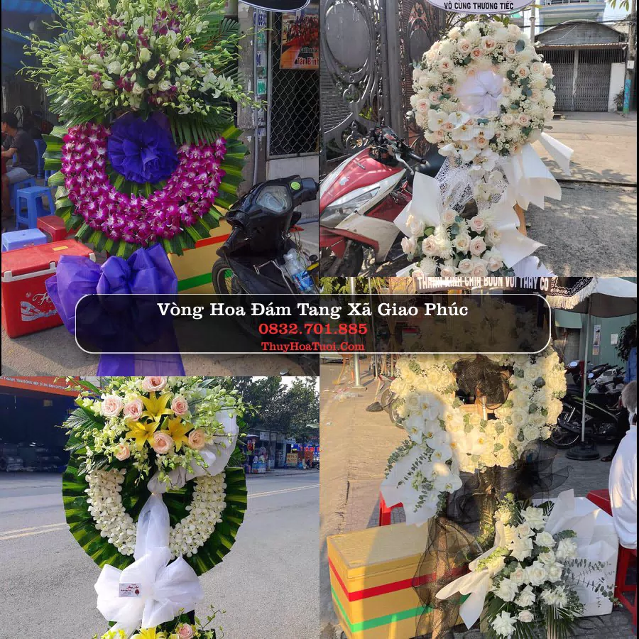 Vòng hoa chia buồn Xã Giao Phúc - ThuyHoaTuoi.Com
