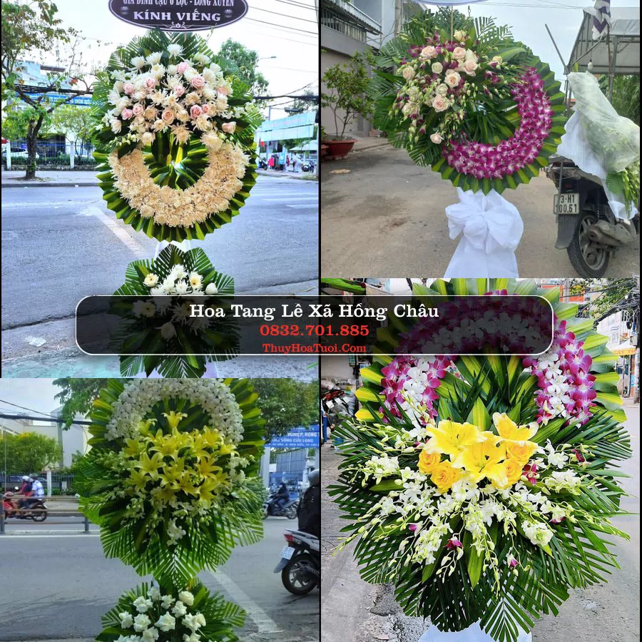 Kệ hoa tang lễ giao tại Xã Hồng Châu, Hải Phòng