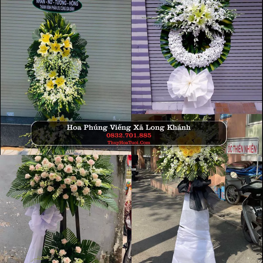 Vòng hoa chia buồn Xã Long Khánh - ThuyHoaTuoi.Com