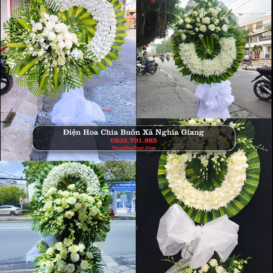Kệ hoa tang lễ giao tại Xã Nghĩa Giang, Quảng Ngãi