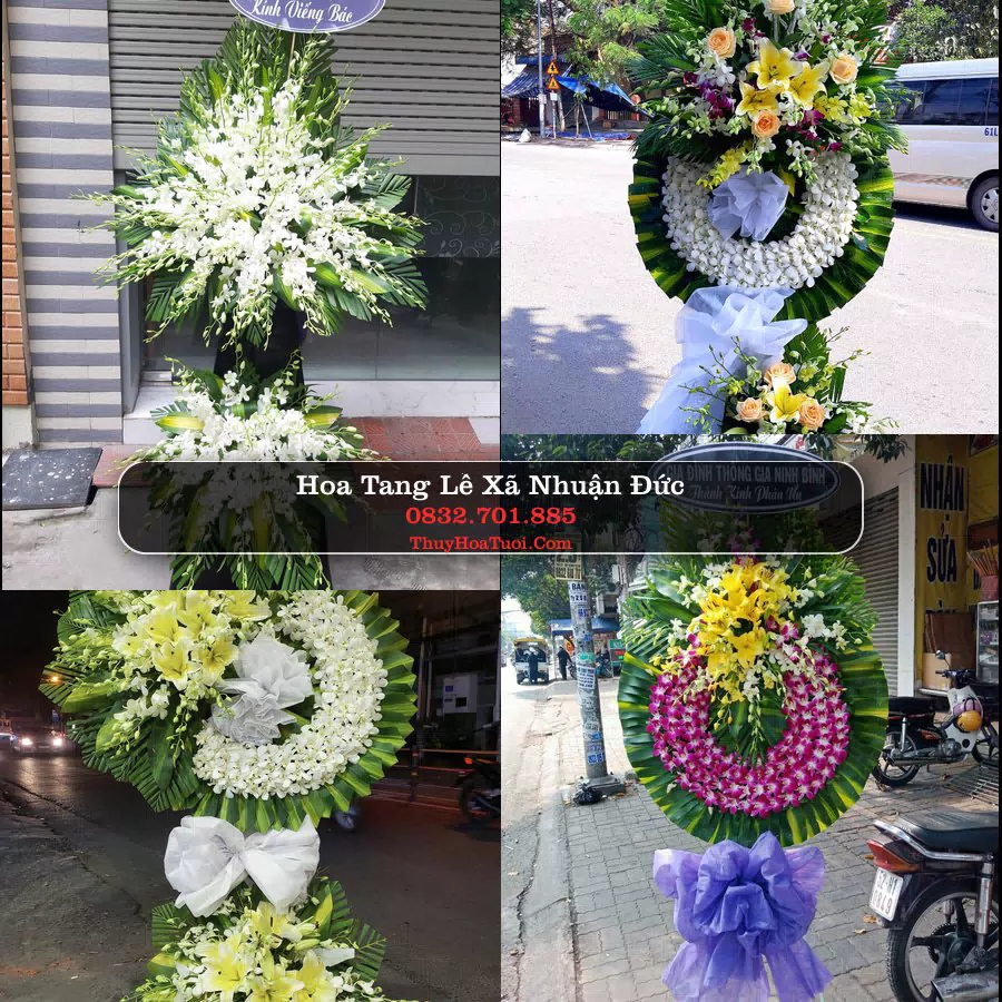 Vòng hoa chia buồn Xã Nhuận Đức - ThuyHoaTuoi.Com
