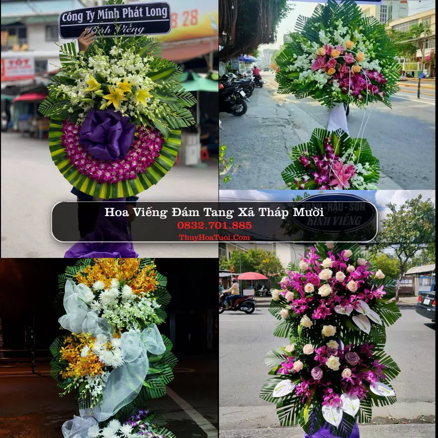 Kệ hoa tang lễ giao tại Xã Tháp Mười, Đồng Tháp