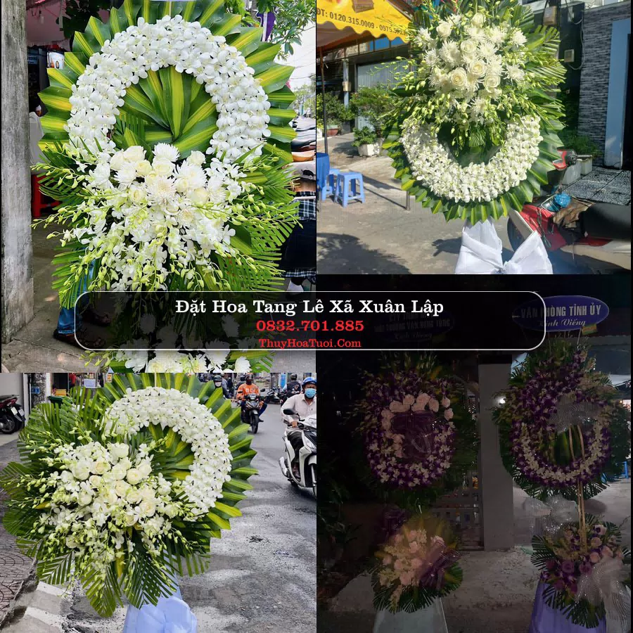 Vòng hoa chia buồn Xã Xuân Lập - ThuyHoaTuoi.Com