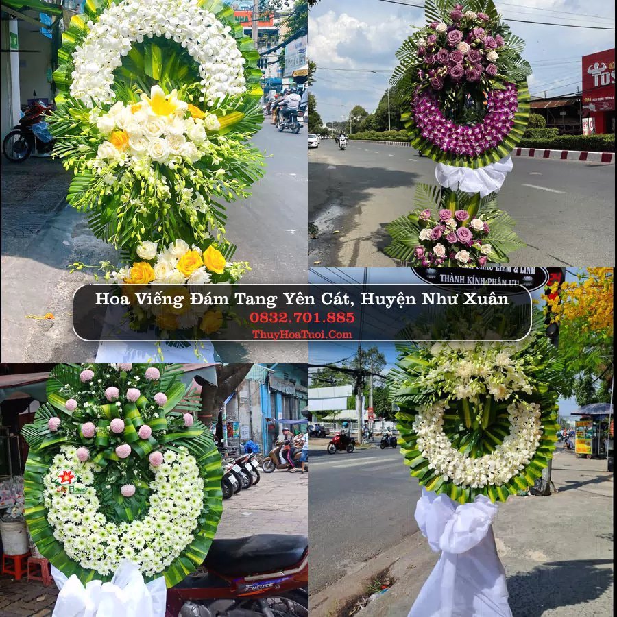 Vòng hoa chia buồn Yên Cát - ThuyHoaTuoi.Com
