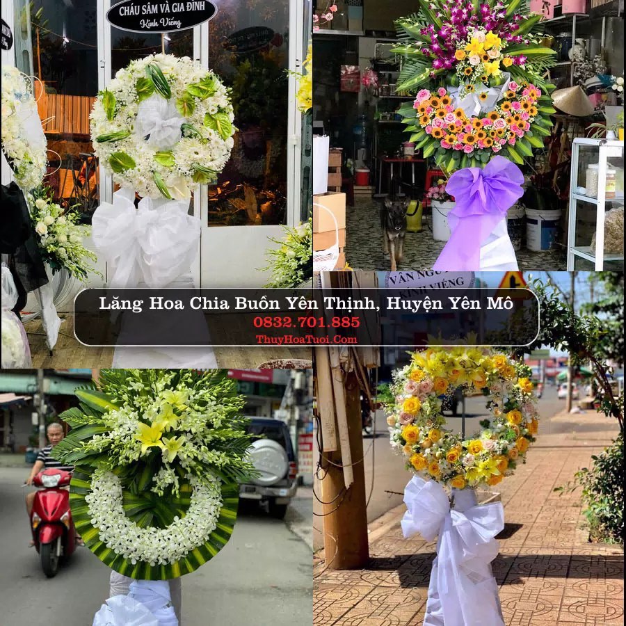 Kệ hoa tang lễ giao tại Yên Thịnh, Yên Mô