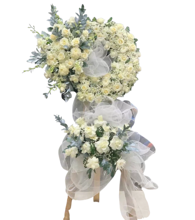 Vòng Hoa Tưởng Nhớ Người Đã Khuất – Trang Trọng, Sâu Lắng