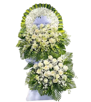 Vòng Hoa Viếng Đám Tang 2 Tầng